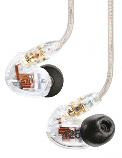 Shure SE425-CL Dual High-Definition MicroDriver Earphone with Detachable  Cable, Clear